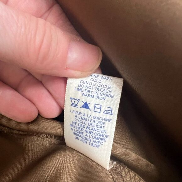 David Brooks Brown Vintage Maxi Faux Suede Aline Skirt Size 8 Neutral Minimalist - Picture 9 of 10